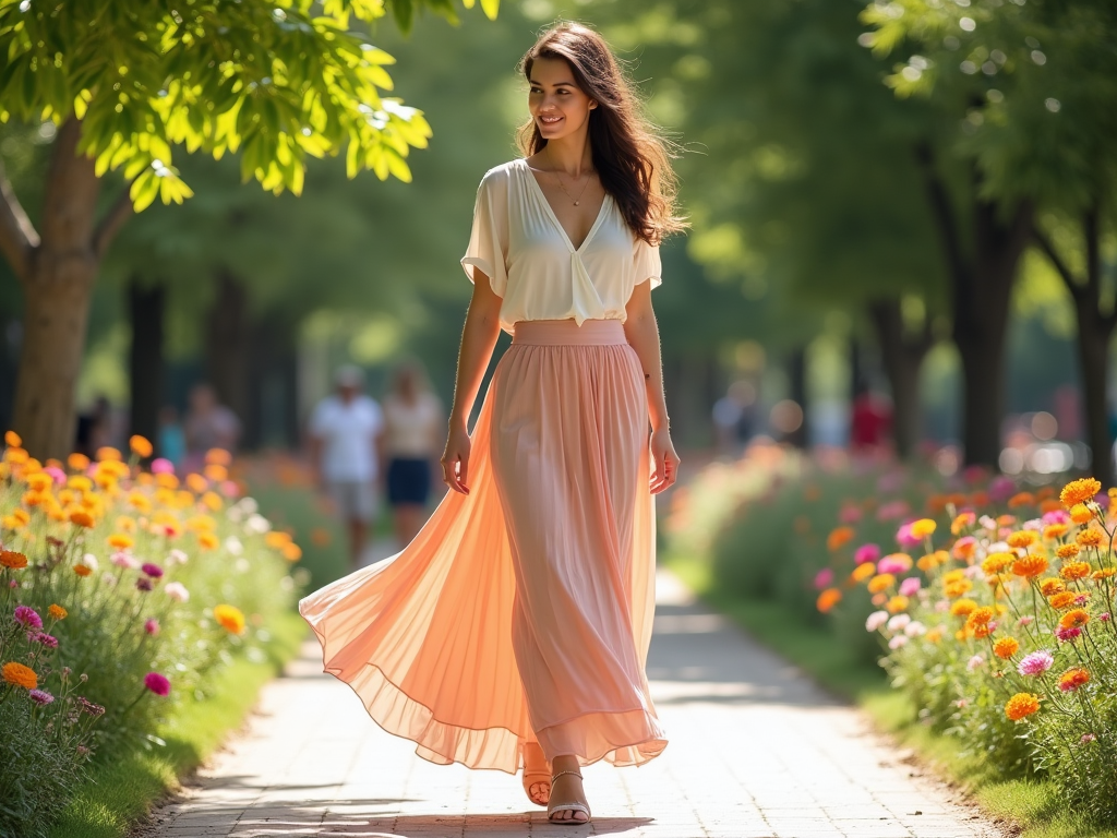 vlafi.ro | Cum să porți fustele maxi în combinații elegante?